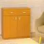 Kommode Kebumen 26, Farbe: Erle - Abmessungen: 90 x 80 x 40 cm (H x B x T)