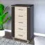 Kommode Aitape 39, Farbe: Sonoma Eiche dunkel / Sonoma Eiche hell - Abmessungen: 105 x 60 x 40 cm (H x B x T)