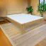 Doppelbett / Gästebett Buche massiv Vollholz natur 110, inkl. Lattenrost - Abmessung 160 x 200 cm