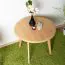 Couchtisch Eiche massiv natur Aurornis 78 (rund) - Abmessungen: 60 x 60 x 50 cm (B x T x H)
