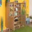 Vitrine Eiche massiv natur Aurornis 26 - Abmessungen: 166 x 96 x 40 cm (H x B x T)