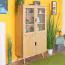 Vitrine Eiche massiv natur Aurornis 26 - Abmessungen: 166 x 96 x 40 cm (H x B x T)