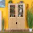 Vitrine Eiche massiv natur Aurornis 26 - Abmessungen: 166 x 96 x 40 cm (H x B x T)