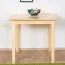 Holztisch Tisch 80x80 cm Kiefer massiv, Farbe: Natur