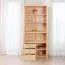 Vitrine Landhaus-Stil, Kiefer Massivholz, Farbe: Natur