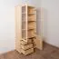 Vitrine Landhaus-Stil, Kiefer Massivholz, Farbe: Natur