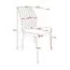 Stuhl Maridi 243, Farbe: Dunkelgrau - Abmessungen: 92 x 47 x 56 cm (H x B x T)