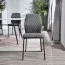 Stuhl Maridi 243, Farbe: Dunkelgrau - Abmessungen: 92 x 47 x 56 cm (H x B x T)