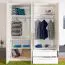 Schlafzimmer - Kleiderschrank mit LED-Rahmen