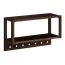 Garderobe | Farbe: Tabacco | Massivholz | Eichenholz geölt | 7 Haken | mit Ablage | 63 x 22 x 36 cm | Seille 20