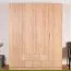Drehtürenschrank / Kleiderschrank Plata 11, Farbe: Eiche Sonoma - 201 x 160 x 53 cm (H x B x T)