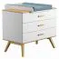 Wickelaufsatz Skady, Farbe: Weiß - Abmessungen: 10 x 59 x 81 cm (H x B x T)