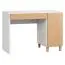 Schreibtisch Arbolita 27, Farbe: Weiß / Eiche - Abmessungen: 78 x 110 x 57 cm (H x B x T)