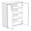 Kommode Camprodon 11, Farbe: Eiche Artisan - Abmessungen: 95 x 75 x 37 cm (H x B x T)