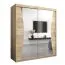 Schiebetürenschrank / Kleiderschrank Serbota 04 mit Spiegel, Farbe: Eiche Sonoma - Abmessungen: 200 x 180 x 62 cm ( H x B x T )