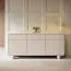 Sideboard / Kommode Denali 03 | Farbe: Kaschmir | Maße: 160 x 39 x 75 | 3 Türen |3 Fächer | 3 Schubladen | ABS-Schutzkanten | Push-to-open