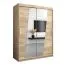 150 cm breiter Kleiderschrank mit 2 Türen | 5 Fächer | Farbe: Sonoma Eiche Abbildung
