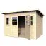 Holz-Gartenhaus 2,44 x 2,92 Meter (inkl. Dach) | Natur | Pultdach Abbildung