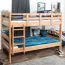 Etagenbett 90 x 190 cm | Massivholz: Buche | Natur Lackiert | umbaubar in zwei Einzelbetten | Premium-Qualität | inkl. Rollroste Abbildung