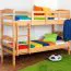 Etagenbett 90 x 200 cm | Massivholz: Buche | Natur Lackiert | umbaubar in zwei Einzelbetten | Premium-Qualität | inkl. Rollroste Abbildung