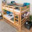 Etagenbett 120 x 190 cm | Massivholz: Buche | Natur Lackiert | umbaubar in zwei Einzelbetten | Premium-Qualität | inkl. Rollroste Abbildung
