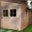 Anlehn-Gartenhaus inkl. Seitenwand - 4,16 x 2,16 Meter - unbehandelt - Pultdach Abbildung