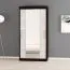 100 cm breiter Kleiderschrank mit 5 Fächern und 2 Türen | Farbe: Weiß / Schwarz Abbildung