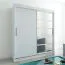 180 cm breiter Kleiderschrank mit 10 Fächern und 2 Türen | Farbe: Weiß Abbildung