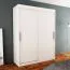 150 cm breiter Kleiderschrank mit 5 Fächern und 2 Türen | Farbe: Weiß Abbildung