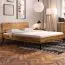 Massivholzbett | 90 x 200 cm | Wildeiche | Geölt | Natur Abbildung