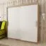 180 cm breiter Schiebetürenschrank mit 2 Türen | 10 Fächer | 2 Kleiderstangen | Farbe: Sonoma Eiche / Weiß Abbildung