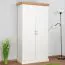 97 cm breiter Kleiderschrank mit 2 Türen | Farbe: Weiß Abbildung