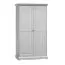 108 cm breiter Kleiderschrank mit 2 Türen | Farbe: Weiß Abbildung