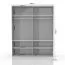 182 cm breiter Kleiderschrank mit 2 Türen | Farbe: Beige Abbildung