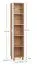 Schrank | Farbe: Beige | 5 Fächer | Soft-Close Funktion | Maße: 39 x 38 x 185 cm | 1 Tür | beidseitig montierbar | Griff: Weiß | genügend Stauraum