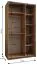 Kleiderschrank / Schiebetürenschrank | 2 Kleiderstangen | 245,5 x 130 x 64 cm | 6 Fächer | 6 Einlegeböden | 2 Schiebetüren | Farbe: Kaschmir | Soft-Close