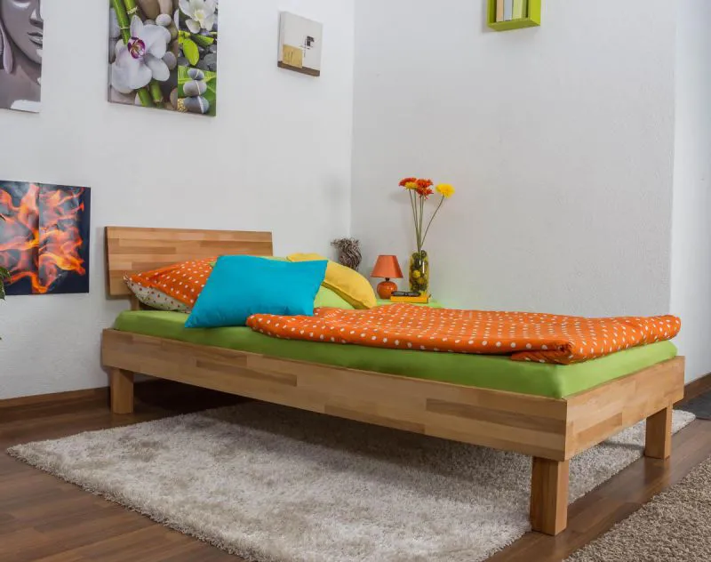 Kernbuche Futonbett 100 x 200 cm geölt Abbildung