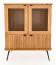 Vitrine Rolleston 21 Kernbuche massiv geölt - Abmessungen: 117 x 97 x 46 cm (H x B x T)