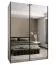 Kleiderschrank / Schiebetürenschrank | Farbe: Weiß | 2 Kleiderstangen | 11 Fächer | 245,5 x 170 x 64 cm | 2 Schiebetüren | Spiegel | Soft-Close
