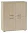 Kommode Kainanto 07, Farbe: Eiche / Grau - Abmessungen: 112 x 96 x 41 cm (H x B x T)