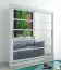 180 cm breiter Kleiderschrank mit 10 Fächern und 2 Türen | Farbe: Weiß Abbildung