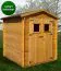 Gerätehaus, Gartenschuppen, Gartenhaus - 2,2 x 2,2 Meter - aus Holz / Blockbohlen - inkl. Dachpappe Abbildung