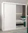 200 cm breiter Kleiderschrank mit 10 Fächern und 2 Türen | Farbe: Weiß Abbildung