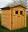 Gerätehaus, Gartenschuppen, Gartenhaus - 2,2 x 2,2 Meter - aus Holz / Blockbohlen - inkl. Dachpappe Abbildung