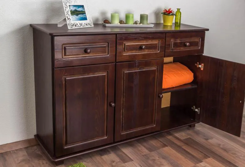 Dielenschrank niedrig, Kommode, Flurschrank, 150 cm breit Abbildung