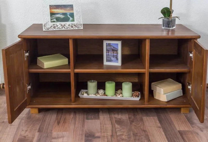 TV-Board Massivholz Farbe: Eiche 55x118x47 cm Abbildung