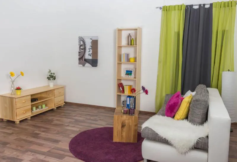 Standregal, 50 cm breit, Kiefer Holz-Massiv, Farbe: Natur Abbildung