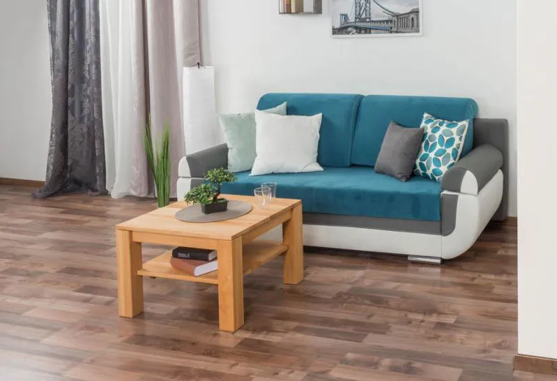 Wohnzimmertisch Buche Massivholz Farbe: Natur 45x65x65 cm Abbildung