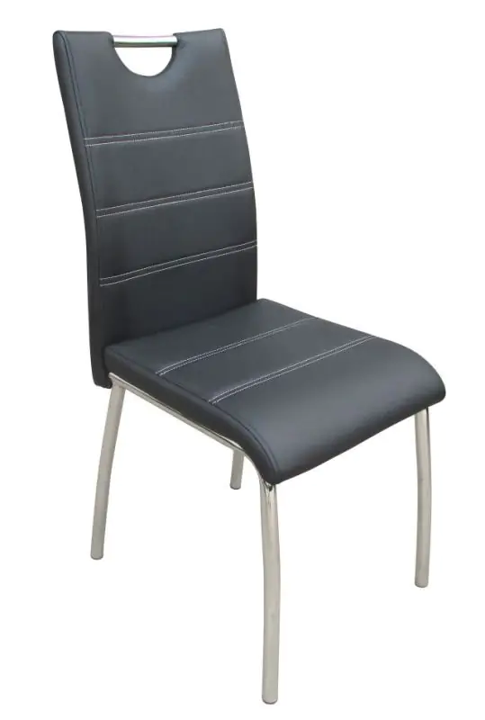 Stuhl Maridi 45, Farbe: Schwarz - Abmessungen: 95 x 42 x 42 cm (H x B x T)