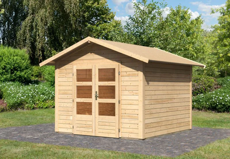 Gartenhaus naturbelassen, Grundfläche: 7,29m²